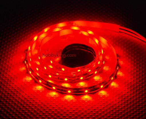 (image for) Turnigy High Density R/C LED Flexible Strip-Red (1mtr