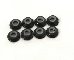 （画像用） M5 Low profile Flange Lock nuts 8pcs黒