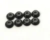 （画像用） M5 Low profile Flange Lock nuts 8pcs黒