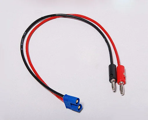 （画像用） EC3コネクター/ バナナプラグコード、シリコンワイヤー付