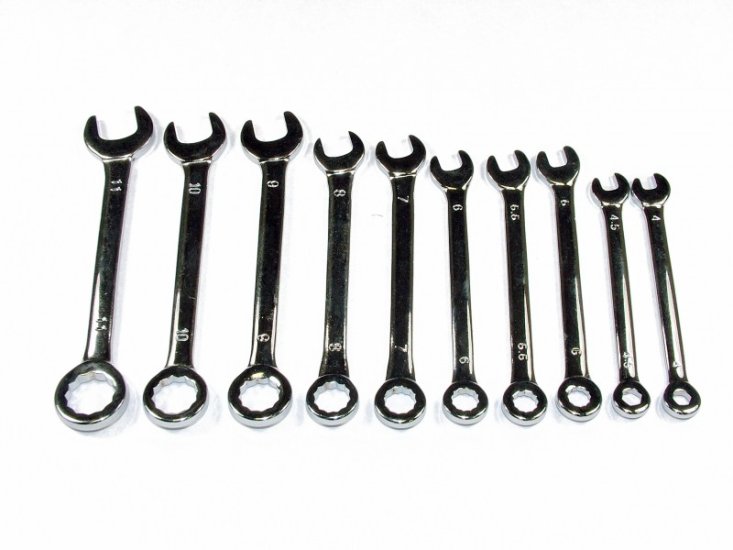 (image for) 10 Pieces Combination Spanner Set - Click Image to Close