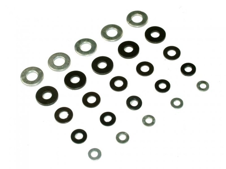 (image for) Flat washers M3 (Black) - Click Image to Close